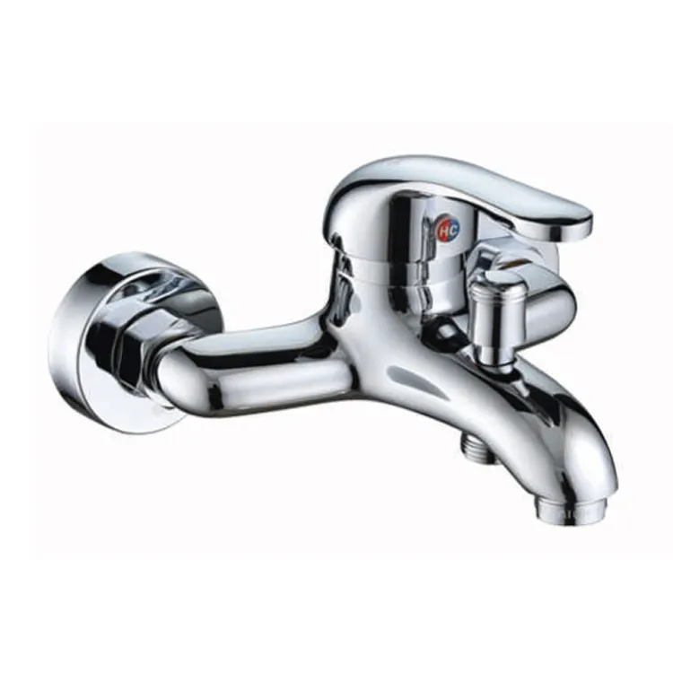 Contemporary Accessories Wall Mounted Shower Stop Cock Hot And Cold Water Mixer Shower Pedal Faucet
