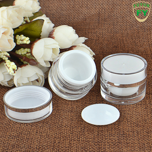 China proveedor de envases cosméticos 5G 10G 20G 30g de doble pared de plástico de lujo ps loción tarro de crema - Product Image 3