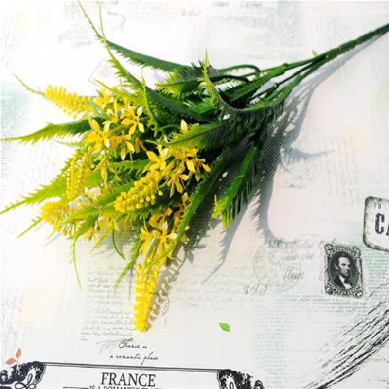 シミュレーション草フォックステール写真小道具レストランプラスチック花