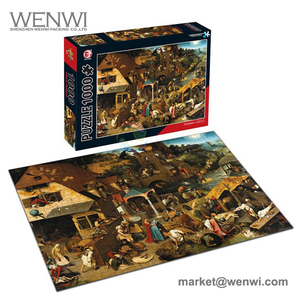 'S 1000 units least wholesale custom cardboard paper puzzle for adults play games - Product Image 3