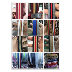 Colorful Wholesale Stripe Silver Knitting Tape Lurex Metallic Ribbon
