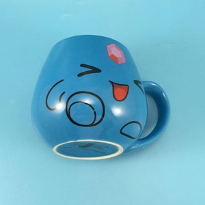 Nhà máy cung cấp trực tiếp tùy chỉnh thiết kế bellyful Shaped 16oz màu xanh <span class=keywords><strong>Mug</strong></span> gốm - Product Image 5