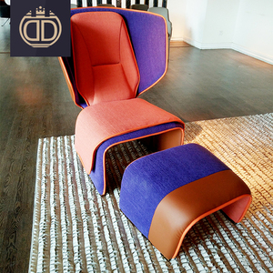 Alibaba sillón con otomana italiano sin apoyabrazos colorido sola silla asiento sofá de jardín - Product Image 5