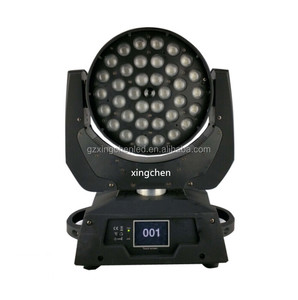 XC Guangzhou Auto dmx 512 control 36x18W 6in1 zoom led lavado cabeza móvil etapa luz - Product Image 1
