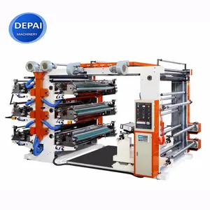 DEPAI 6 цветная флексографическая печатная машина для полиэтиленовых пакетов