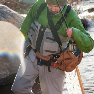 Wader a Salopette Impermeabili e Traspiranti a 3 Strati da <span class=keywords><strong>Uomo</strong></span> per Caccia Agricoltura Lavoro e Pesca a Mosca - Product Image 4