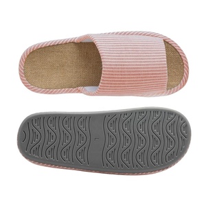 Respirant coton doux confort coloré tongs chaussures pour dames femmes hommes pantoufles - Product Image 4