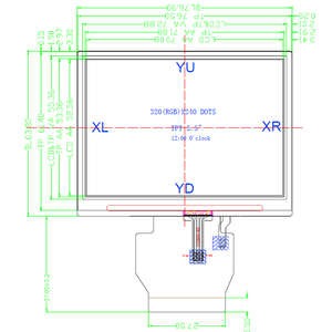 חדש LCD תצוגת TM035KBH02-09 המקורי 3.5 inch 320*240 LCM,-Si TFT-LCD - Product Image 6