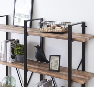 Libreria Aperta a 5 Ripiani Extra Large, Scaffale <span class=keywords><strong>Vintage</strong></span> Industriale, Grandi Mensole per Esposizione in Casa e Ufficio - Product Image 5