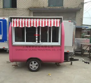 China manufacturer hot dog ice cream retro food trailer for fast food