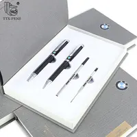 Regalo aziendale set penna in metallo per uomo scatola regalo penna in cartone