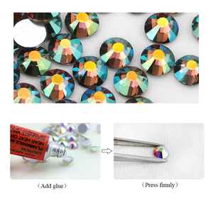 Diamantes de imitación para decoración de prendas, Base de cristal plateado, sin adhesivo, fantasma, brillante, Color nuevo, todos los tamaños - Product Image 2