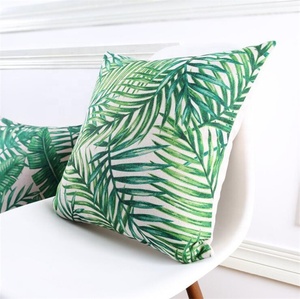 Tropical Plant Leaves Summer Cushion <strong>Cover</strong> Cotton <strong>Sofa</strong> Home Decoration Linen <strong>Throw</strong> Pillow <strong>Covers</strong> - Product Image 3