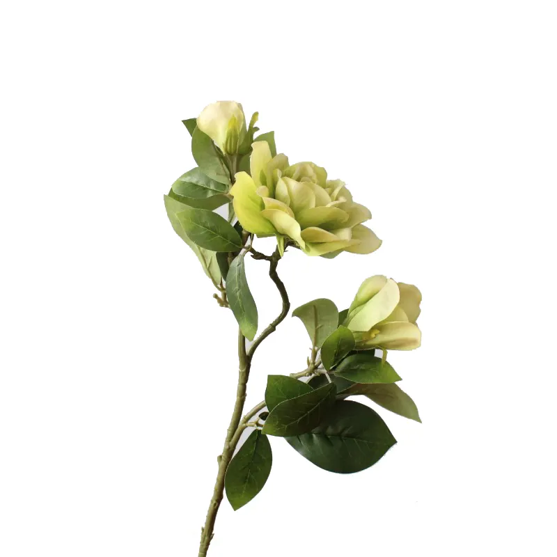 Oem yapay kadife çiçek gül yüksek kaliteli simülasyon çiçekler gardenya
