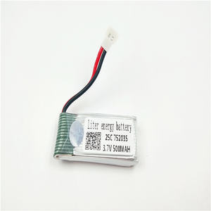 3.7 V 500 mAh 752035 25C Lipo Batterie pour <span class=keywords><strong>Hubsan</strong></span> <span class=keywords><strong>X4</strong></span> H107 H107L H107D JD385 JD388 RC Hélicoptère Quadcopter - Product Image 5
