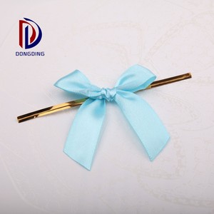 2 cm, blue sky de color corbata de lazo de la mano vendada alambre puede ser personalizado de acuerdo a la muestra - Product Image 3