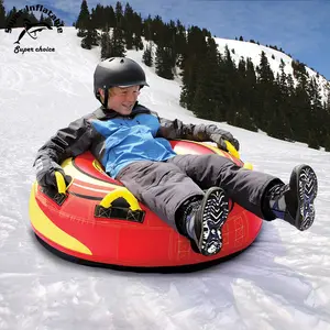 Hard Bottom Commercial Heavy-Duty PVC Inflatable Snow Tube for Sledding