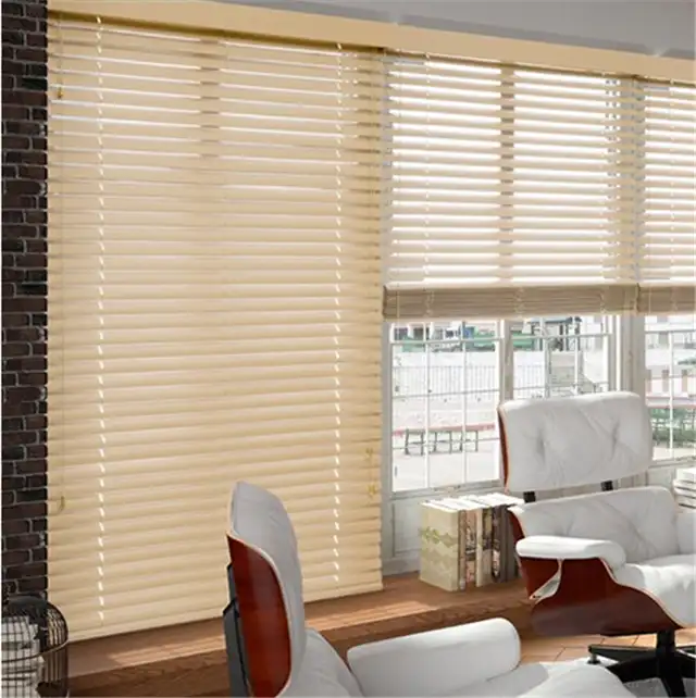 Low price China supplier venetian faux wooden window blind