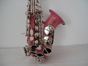 Saxophone Soprano recourbé, couleur rose, 21mm - Product Image 2