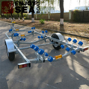 סין אספקת צמח הצלע סירה אלומיניום טריילר חצי סירה קיפול קרוון - Product Image 4