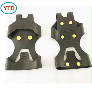 Anti-Slip Grips Tractie Stijgijzers Keten Spike Scherpe Sneeuw Wandelen Walker Stad Stijgijzers Voor Schoenen Automatische Kids Rubber Schoen zool C