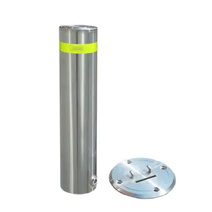 KSB-1008, 스테인레스 스틸 수동 볼라드 교통 도로 교통 장벽 고속도로 주차 Bollard 빛 유연한 볼라드