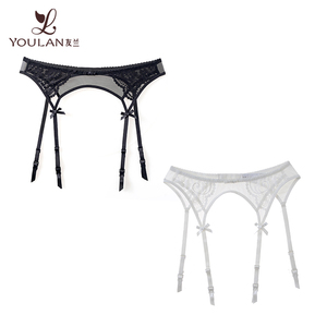 Ceinture de jarretelles en dentelle, Lingerie transparente Sexy, dessins personnalisés, 1 pièce - Product Image 1