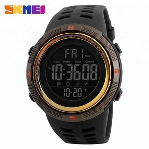 Montre-bracelet sport numérique étanche <span class=keywords><strong>Skmei</strong></span> <span class=keywords><strong>1251</strong></span> de marque propre, bon marché, chronographe, or et noir, pour hommes, best-seller - Product Image 5