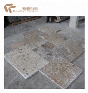 <span class=keywords><strong>Iran</strong></span> Pola Perancis Ubin Travertine Marmer Abu-abu