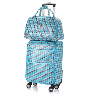 Ensemble <span class=keywords><strong>de</strong></span> <span class=keywords><strong>2</strong></span> <span class=keywords><strong>valises</strong></span> <span class=keywords><strong>cabine</strong></span> américaines en PVC, petites <span class=keywords><strong>valises</strong></span> à roulettes - Product Image 3