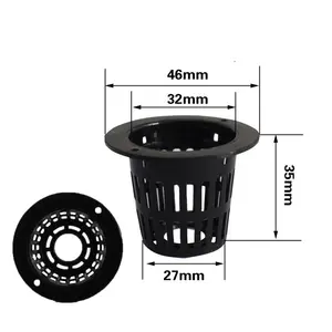 32mm PE Plastic Stacking net pot For Hydroponic Growing System