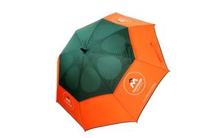 <span class=keywords><strong>promo</strong></span> logotipo de gran tamaño de los agujeros de golf paraguas marco de fibra de vidrio a prueba de viento con dosel - Product Image 5