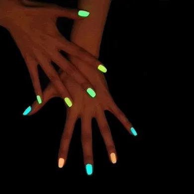 Vnm-vernis à ongles néon, fluorescent, scintillant dans la nuit