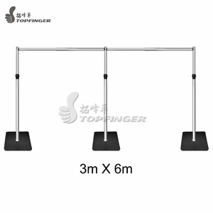 알루미늄 텔레스코픽 웨딩 블랙 쉬어 보일 커튼 교회 배경 파이프 및 장식용 드레이프 - Product Image 3