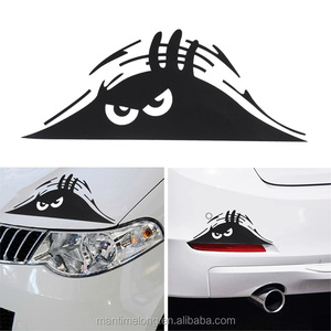 Autocollant de voiture amusant avec motif de monstre qui fait la tête, autocollant de voiture d'échantillon, design d'autocollant de voiture, autocollant de carrosserie de voiture, image - Product Image 3