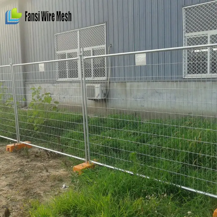 Factory direct 4mm wire HDG used park temporary fence barrier