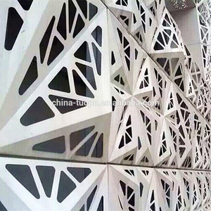 פושאן חומרת מתכת דקורטיבי אלומיניום מסך גיליון 3D קיר חזית פנל חיצוני קיר חיפוי - Product Image 2