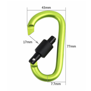 Outdoor Camping Aluminum Locking Carabiner