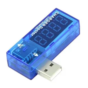 Pengukur Tegangan Arus Pengisian Daya Ponsel USB Digital Pengukur Tegangan Mini Pengisi Daya USB Dokter Voltmeter Ammeter