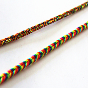 สายผ้าโพลีเอสเตอร์ไนลอนเรยอนเกลียวบิดเกลียวตัดแต่งสายถักเปียสำหรับ decotarions