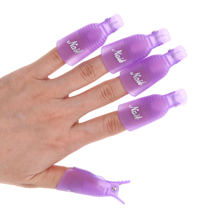Kit de manucure et pédicure avec dissolvant pour vernis à ongles en gel, ensemble de capuchons réutilisables, dégraissant, enveloppe pour les doigts, nettoyant, clip pour retirer le vernis - Product Image 1