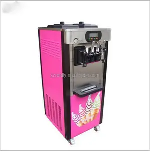 Máquina de helado suave de alta potencia, dispositivo comercial OEM XQ-20L, 2000W, 3 colores