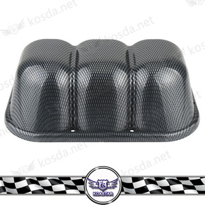 Jauge de tableau de bord à 3 trous en carbone universel de 2 pouces 52mm avec support pour voiture - Product Image 4