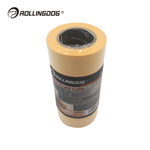 Rollingdog 80860 Taped Decorating Walls Painting Ceiling Surface <strong>Low</strong> <strong>Tack</strong> Protection 24mm X 18m(6PC) Painters Masking <strong>Tape</strong> - Product Image 2