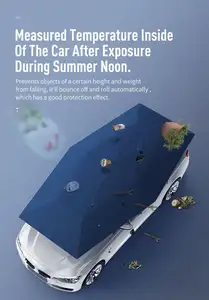 חיצוני רכב חניה חופה שמשיה כיסוי אוטומטי אוהל נייד מכונית מטרייה