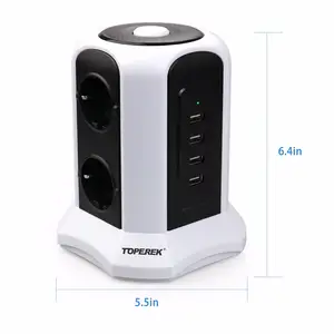 Newest tower power extension socket usb extension socket