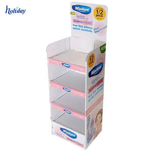 Ondulato POP POS Cartone Promozionale Sapone Casella di Visualizzazione, Sapone Creativo Display Stand Rack - Product Image 1