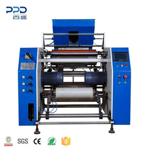 Machine de rembobinage de film étirable entièrement automatique PPD Super 4KW avec tension 220/380/415V, composants PLC, garantie 1 an - Product Image 1