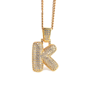 Su misura Personalizzati Hiphop Bolla Lettera di Fascino <span class=keywords><strong>Collana</strong></span> FAI DA TE <span class=keywords><strong>Con</strong></span> <span class=keywords><strong>Nome</strong></span> - Product Image 1