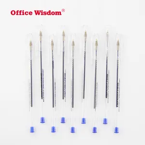 Transparent Plastic classic design Medium Point 1.0mm tip refill ballpoint pen